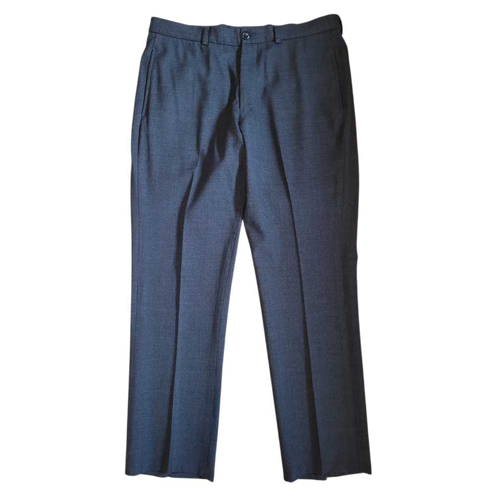 34x30.5 Armani Collezioni Italy Stretch Wool Dress Trousers Grey